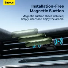 Ароматизатор в машину Baseus Graceful Car Fragrance Alpine Green та 6 арома-картриджів Зелений