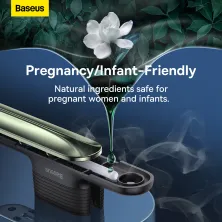 Ароматизатор в машину Baseus Graceful Car Fragrance Alpine Green та 6 арома-картриджів Зелений