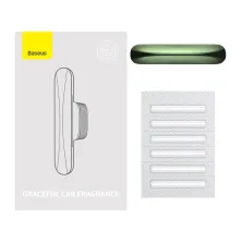 Ароматизатор в машину Baseus Graceful Car Fragrance Alpine Green та 6 арома-картриджів Зелений