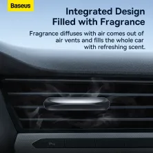 Ароматизатор в машину Baseus Graceful Car Fragrance Night Silver і 6 арома-картриджів Сріблястий