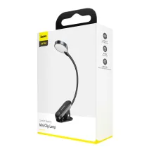 Лампа на прищіпці Baseus Comfort Reading Mini Clip Lamp з вбудованим акумулятором 350 mAh Сірий