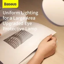 Настольная лампа на гибкой ножке Baseus Comfort Reading Charging Uniform Light Hose с встроенным аккумулятором 1800 mAh Белый
