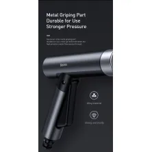 Минимойка Baseus Simple Life Car Wash Spray Nozzle с шлангом 7,5 метров Черный