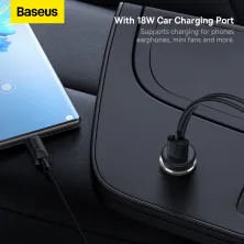 Беспроводное автомобильное зарядное устройство Baseus CW01 Magnetic Wireless Charging Car Mount 40W с функцией MagSafe и Qi 15W+USB 25W Черный