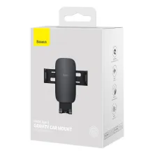 Автодержатель для телефона Baseus Metal Age2 Gravity Air Outlet Version в воздуховод Черный