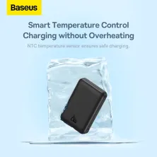 УМБ Baseus Magnetic Mini Wireless Fast Charge 2in1 10000mAh 20W 2.4A QC3.0+PD3.0 з Бездротовою зарядкою Qi 15W Чорний