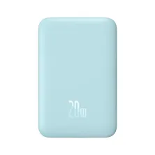 УМБ Baseus Magnetic Mini Wireless Fast Charge 2in1 10000mAh 20W 2.4A QC3.0+PD3.0 з Бездротовою зарядкою Qi 15W Блакитний