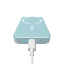 УМБ Baseus Magnetic Mini Wireless Fast Charge 2in1 10000mAh 20W 2.4A QC3.0+PD3.0 з Бездротовою зарядкою Qi 15W Блакитний
