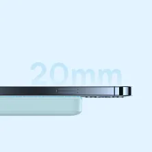 УМБ Baseus Magnetic Mini Wireless Fast Charge 2in1 10000mAh 20W 2.4A QC3.0+PD3.0 з Бездротовою зарядкою Qi 15W Блакитний