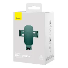 Автодержатель для телефона Baseus Metal Age2 Gravity Air Outlet Version в воздуховод Зеленый