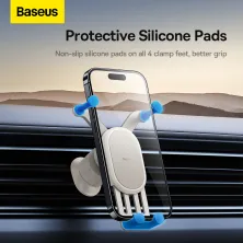 Автотримач для телефона Baseus Stable Gravitational Car Mount Air Outlet Version в повітропровід (SUWX020002) Білий