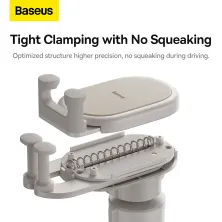 Автотримач для телефона Baseus Stable Gravitational Car Mount Air Outlet Version в повітропровід (SUWX020002) Білий