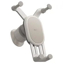 Автотримач для телефона Baseus Stable Gravitational Car Mount Air Outlet Version в повітропровід (SUWX020002) Білий
