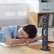 Вентилятор портативний Baseus Refreshing Monitor Clip-On & Stand-Up Desk Fan настільний і з кріпленням на монітор Чорний