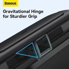 Вентилятор портативний Baseus Refreshing Monitor Clip-On & Stand-Up Desk Fan настільний і з кріпленням на монітор Чорний