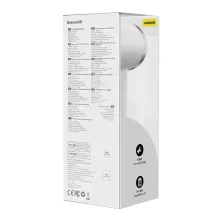 Вентилятор портативный Baseus Flyer Turbine Handheld Fan с аккумулятором 4000 мАч функцией павербанка и встроенным Type-C кабелем Белый