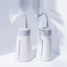 Увлажнитель воздуха Baseus Slim Waist Humidifier 380 мл с функцией ночника и портативного вентилятора Белый