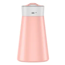 Увлажнитель воздуха Baseus Slim Waist Humidifier 380 мл с функцией ночника и портативного вентилятора Розовый