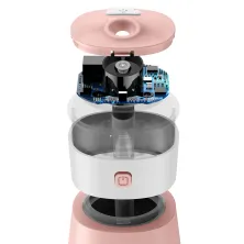 Увлажнитель воздуха Baseus Slim Waist Humidifier 380 мл с функцией ночника и портативного вентилятора Розовый