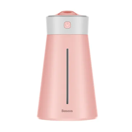 Увлажнитель воздуха Baseus Slim Waist Humidifier 380 мл с функцией ночника и портативного вентилятора Розовый