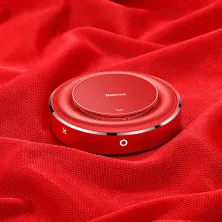 Ароматизатор в машину Baseus Metal Fabric Aroma Holder и 4 арома-картриджа Красный