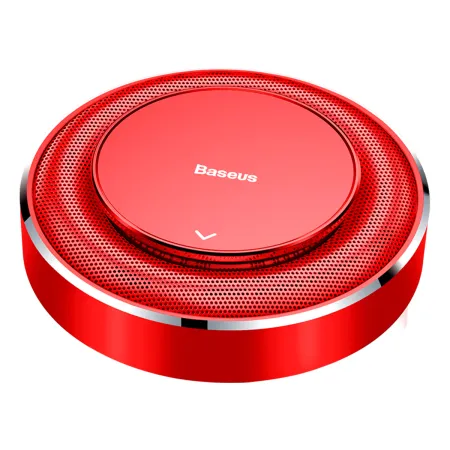 Ароматизатор в машину Baseus Metal Fabric Aroma Holder и 4 арома-картриджа Красный