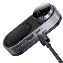 FM-трансмітер Baseus Solar Car Wireless MP3 Player на сонячній батареї Чорний