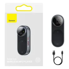 FM-трансмітер Baseus Solar Car Wireless MP3 Player на сонячній батареї Чорний