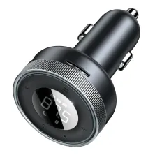 FM-трансмітер Baseus Enjoy Car Wireless AUX MP3 Charger 2USB 3.4A Чорний