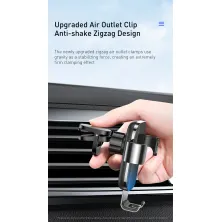 Автотримач для телефону Baseus Glaze Gravity Car в повітропровід Чорний