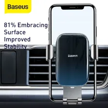 Автотримач для телефону Baseus Glaze Gravity Car в повітропровід Чорний