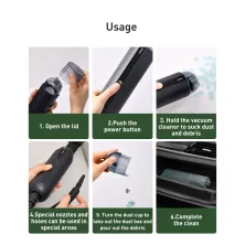 Акумуляторний пилосос Baseus A2 Vacuum Cleaner 70 Вт 5000 Па Чорний
