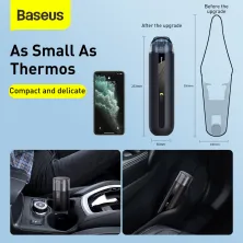 Акумуляторний пилосос Baseus A2 Vacuum Cleaner 70 Вт 5000 Па Чорний
