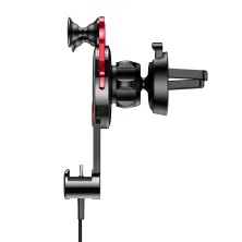 Автотримач для телефону Baseus YY ehicle в повітропровід із зарядним кабелем Type-C 2A 1м Червоний