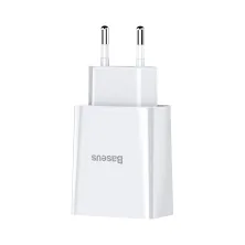 Сетевое зарядное устройство Baseus Speed Mini Dual U Charger 2USB 2.1A 10.5W Белый
