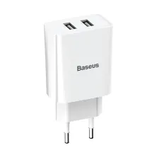 Сетевое зарядное устройство Baseus Speed Mini Dual U Charger 2USB 2.1A 10.5W Белый