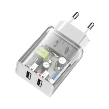 Сетевое зарядное устройство Baseus Speed Mini Dual U Charger 2USB 2.1A 10.5W Белый