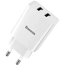 Сетевое зарядное устройство Baseus Speed Mini Dual U Charger 2USB 2.1A 10.5W Белый