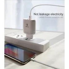 Мережевий зарядний пристрій Baseus Bojure Series QC3.0 23W 2USB 3A Білий