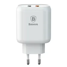 Мережевий зарядний пристрій Baseus Bojure Series QC3.0 23W 2USB 3A Білий