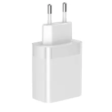 Мережевий зарядний пристрій Baseus Mirror Lake Dual QC3.0 18W 2USB 3A Білий