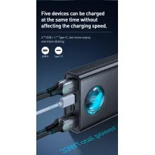 УМБ Baseus Amblight 30000mAh 33W з технологією QC3.0 + PD3.0 Чорний