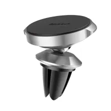 Автодержатель для телефона магнитный Baseus Small Ears в воздуховод Серебристый