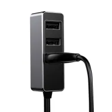Автомобільний зарядний пристрій Baseus Enjoy Together 4 USB 5.5A Сірий