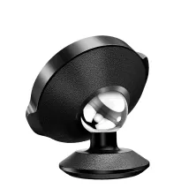 Автотримач для телефону магнітний Baseus Small Ears Genuine Leather Type на торпедо Чорний