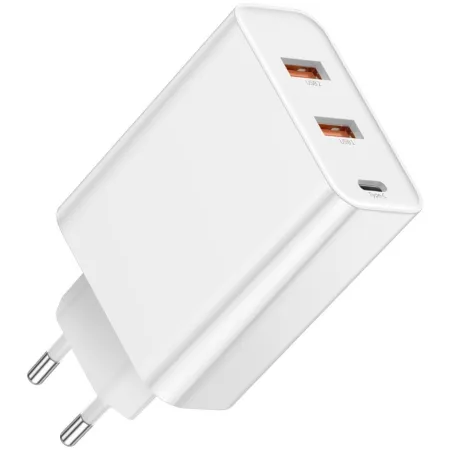 Мережевий зарядний пристрій Baseus PPS three output quick charge QC4.0+PD3.0 60W 2USB+Type-C 6A Білий
