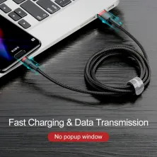 Кабель Baseus Cafule Cable USB to Type-C QC3.0 3A 1m Чорно-Червоний