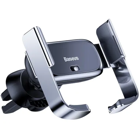 Автотримач для телефону Baseus Mini Electric Car в повітропровід автоматичний Сріблястий