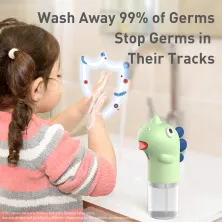 Сенсорний дозатор для пінного мила Baseus MiniDinos 300 мл та Мило-піна для рук Baseus Elf 300 мл Салатовий