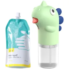 Сенсорний дозатор для пінного мила Baseus MiniDinos 300 мл та Мило-піна для рук Baseus Elf 300 мл Салатовий